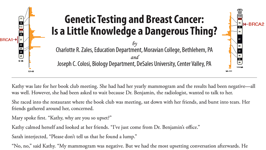 Genetic Testing And Breast Cancer | NSTA