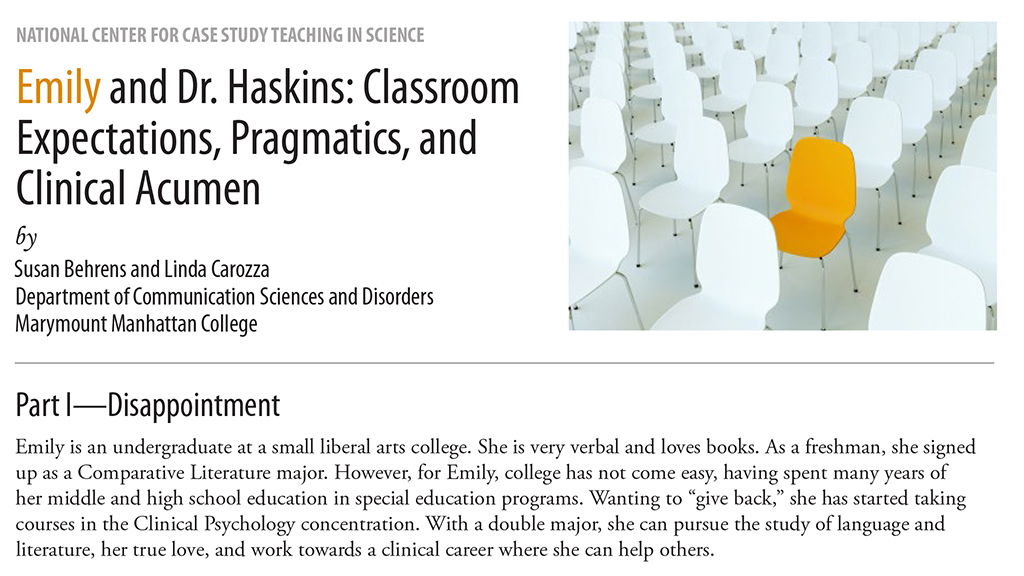 Emily and Dr. Haskins