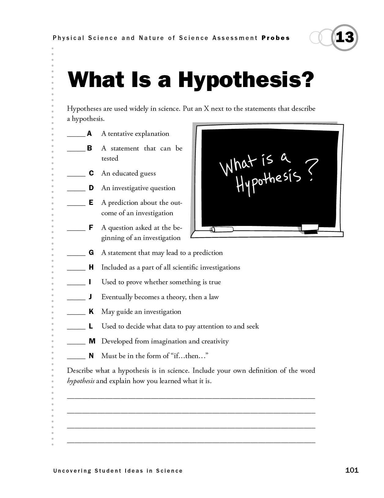 what is hypothesis in kid language