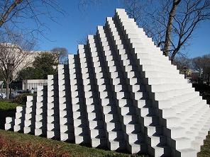 Four-Sided Pyramid sculpture by Sol LeWitt