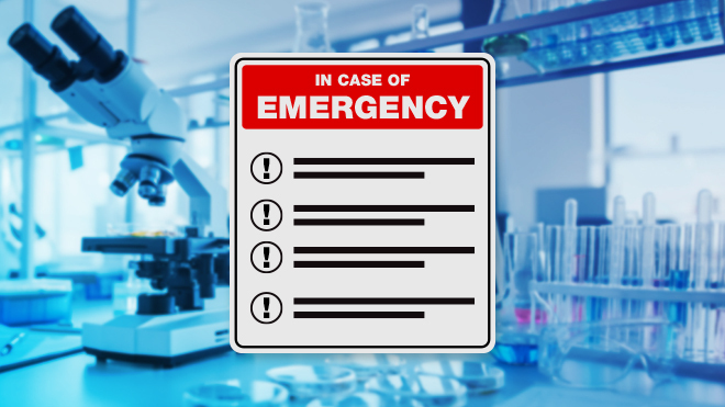 Laboratory Emergency Information Posters
